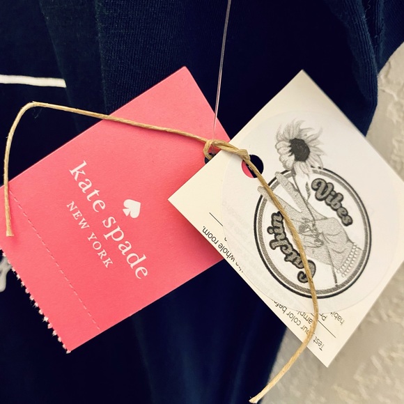 Kate Spade “Making Waves” Blue T-Shirt - Picture 3 of 3